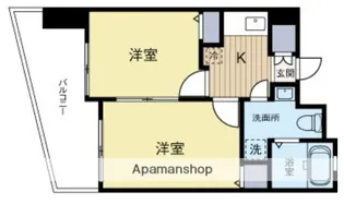 エステムプラザ天神サウスイースト【5階】の間取り