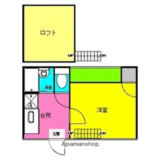 ガーラ渡辺通り【1階】の間取り