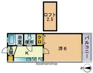 プレステージ野間【1階】の間取り