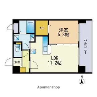 シャトー ラフルール【6階】の間取り