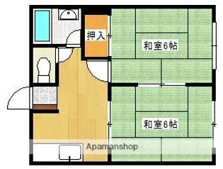 リバーサイドコーポA B【2階】の間取り