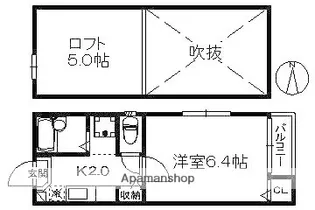 1Kの間取り画像