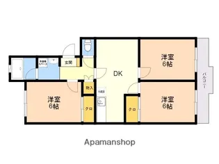 清水ハイツⅠ【1階】の間取り