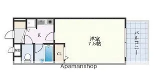 エルピス高宮駅前【11階】の間取り