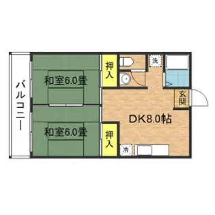 トピレック博多【7階】の間取り