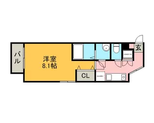 CASTLE伊都【4階】の間取り