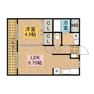 ウエスト フルハウス【7階】の間取り