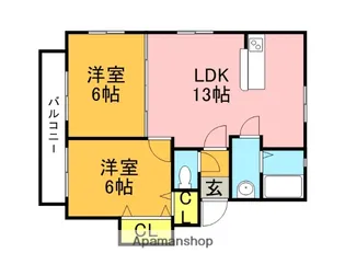 アートラフィーネ【1階】の間取り