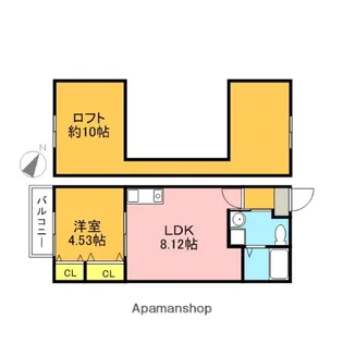 LSFプラザ西新駅前【1階】の間取り