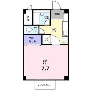 エスポワール由布【2階】の間取り