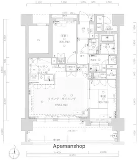 レジデンス百道【5階】の間取り