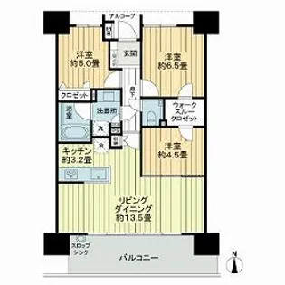 ライオンズ大濠公園グランゲイト【0702号室】の間取り