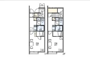 レオネクストK南片江 Ⅱ【1階】の間取り