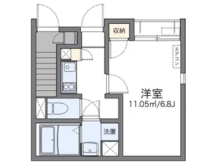 レオネクスト鳥飼【101号室】の間取り