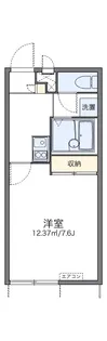 レオパレスCOMFORT那珂【1階】の間取り