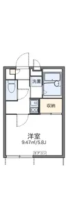 レオパレス住吉5【1階】の間取り