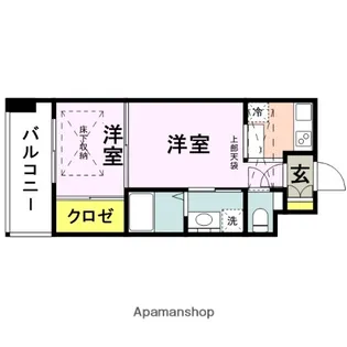 エステートモア天神【13階】の間取り