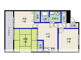 第一ウチダビル【4階】の間取り