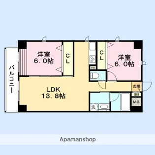 アルテクラビア【5階】の間取り