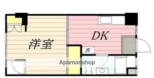 1DKの間取り画像