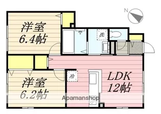 LACINE MAISON【101号室】の間取り