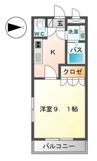 ユースパレスⅥ【1階】の間取り