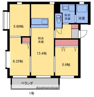 アネーロ城南Ⅱ【2階】の間取り