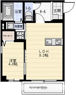 グレース別府【3階】の間取り
