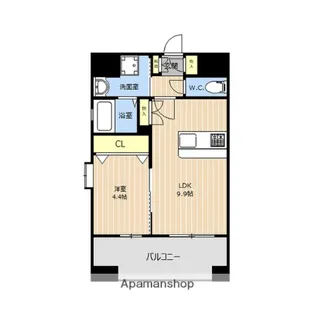 LIBTH別府【11階】の間取り