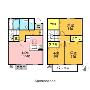 グローリアM【1階】の間取り