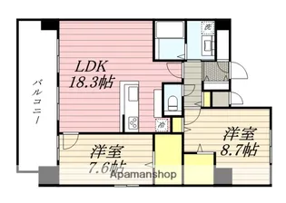 サンクス博多駅南【12階】の間取り