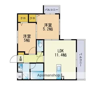 マナメゾン高宮【4階】の間取り