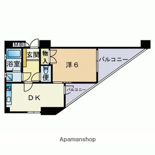 ウェルス荒江【9階】の間取り