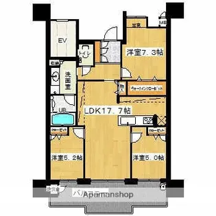 グランドサンリヤン高取一丁目【3階】の間取り