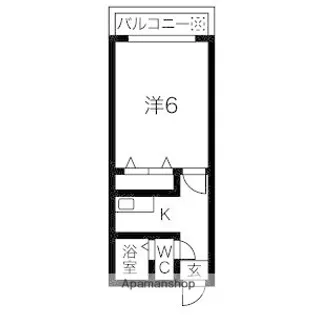 ホワイトシャトー高宮【2階】の間取り