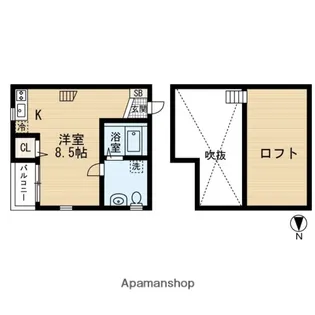 HAPPINESS HILLS Ⅱ【2階】の間取り