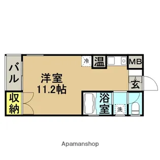 ヴィラージュ美野島【4階】の間取り