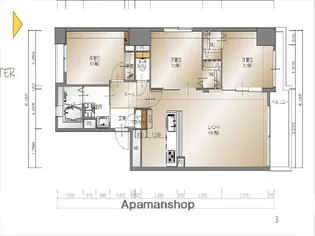 ビエラコート薬院【5階】の間取り