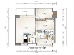 ビエラコート薬院【11階】の間取り