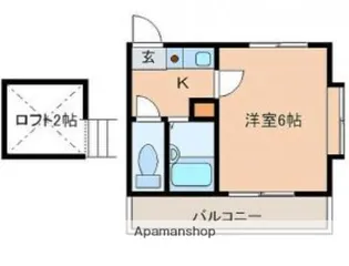 グランドライン野芥【1階】の間取り