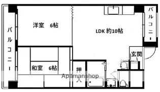 都屋ビル【4階】の間取り