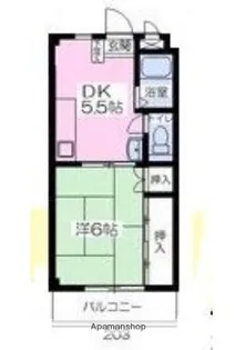野間シャトル【2階】の間取り