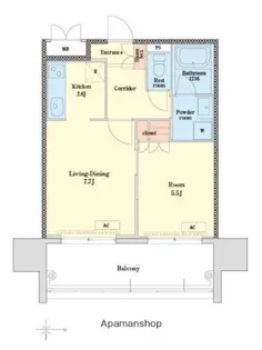 RJRプレシア博多【8階】の間取り