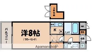 エステート・モア天神STUDIO【14階】の間取り