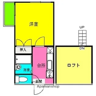 レアル大楠【1階】の間取り