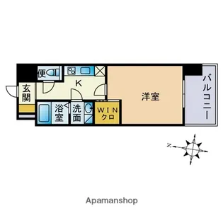 CAVANA TENJIN MINAMI(旧HMリバーサイド天神【14階】の間取り