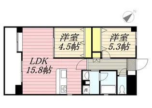 グランシャリオ高宮東【0302号室】の間取り