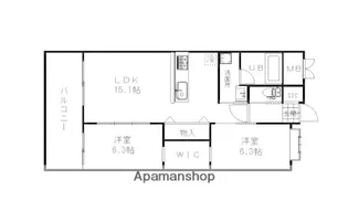 アントレ平尾参道【3階】の間取り