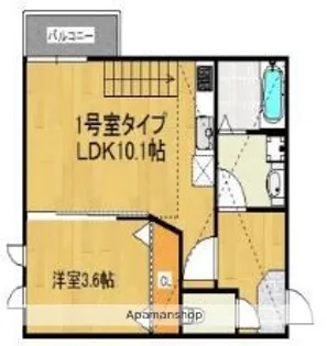 スマイルフラワー野芥【1階】の間取り