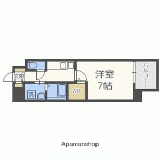 レブリアント清川Ⅱ【8階】の間取り